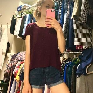Pretty Maroon Top